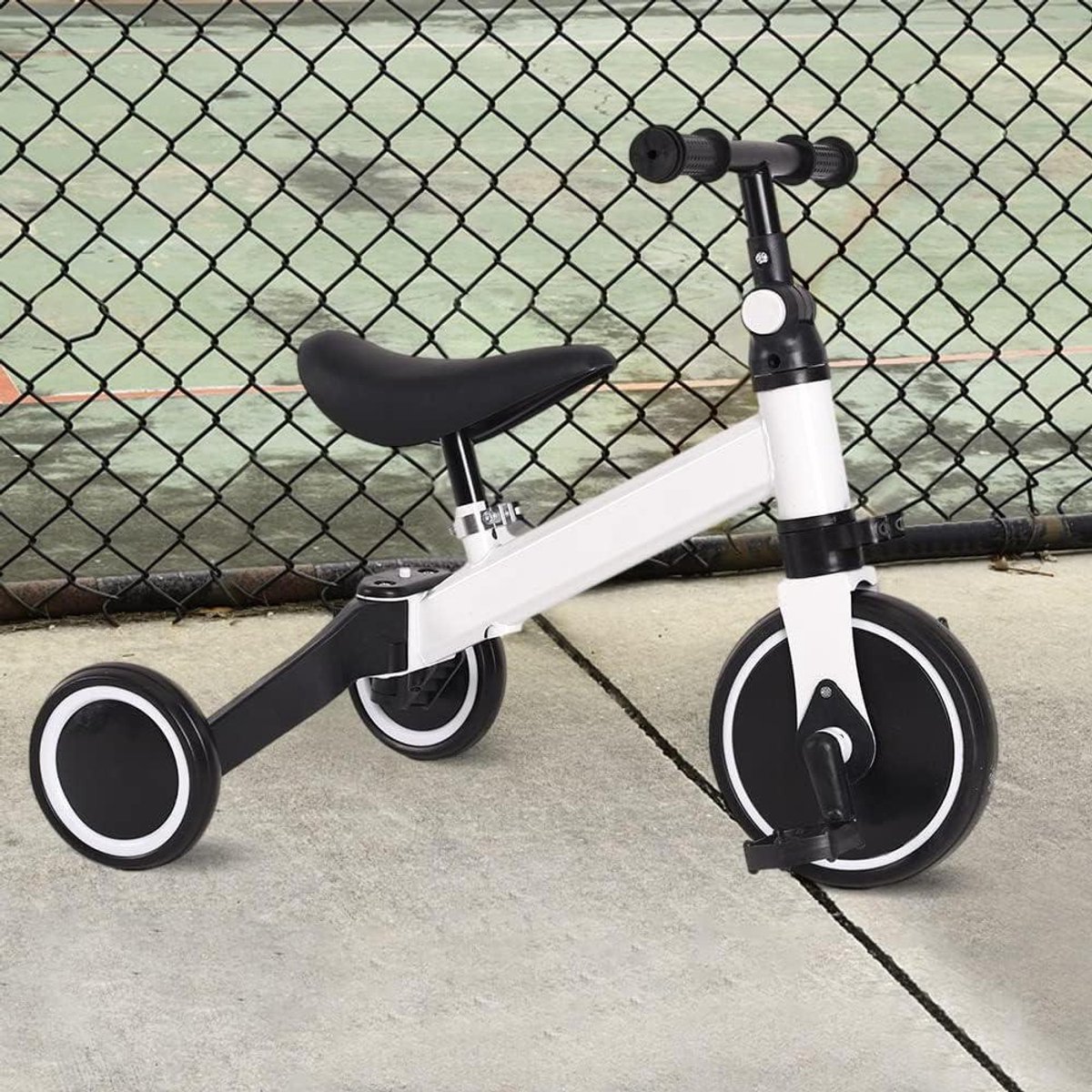 Kinderloopfiets - Driewieler Kinderfiets - Balans Trainen - Lichtgewicht Duurzaam - 18-48 Maanden - Wit