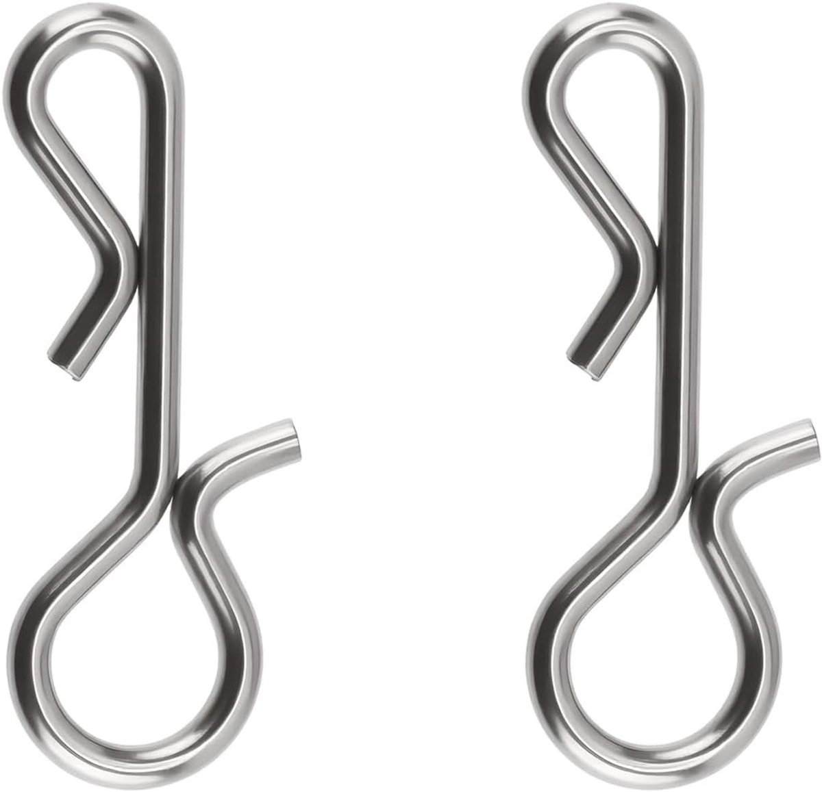 100 stuks RVS Stinger Clips voor Vissnapverbindingen - Perfect voor Zoutwater en Lure Vissen met Hoge Kwaliteit en Duurzaamheid