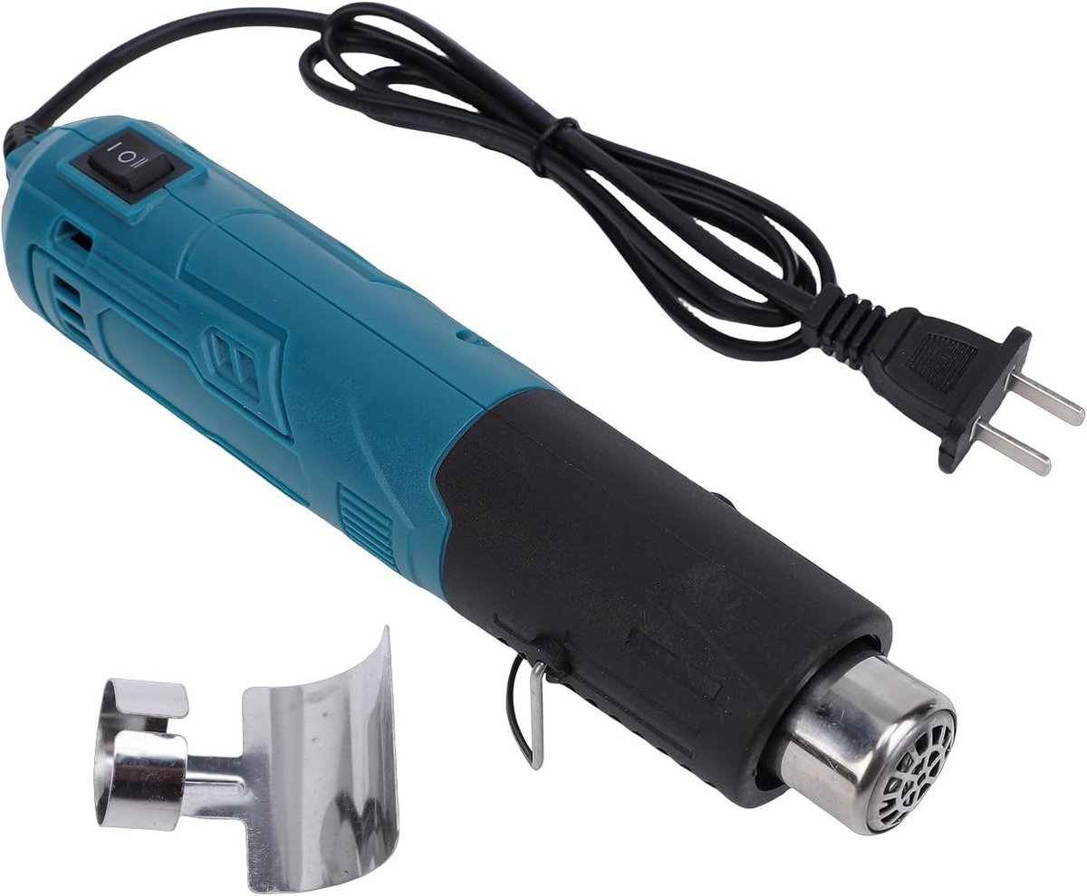 Heteluchtpistool - Mini blazer - Hars Embossing - Dubbele Temperatuur - 300W - Zwart