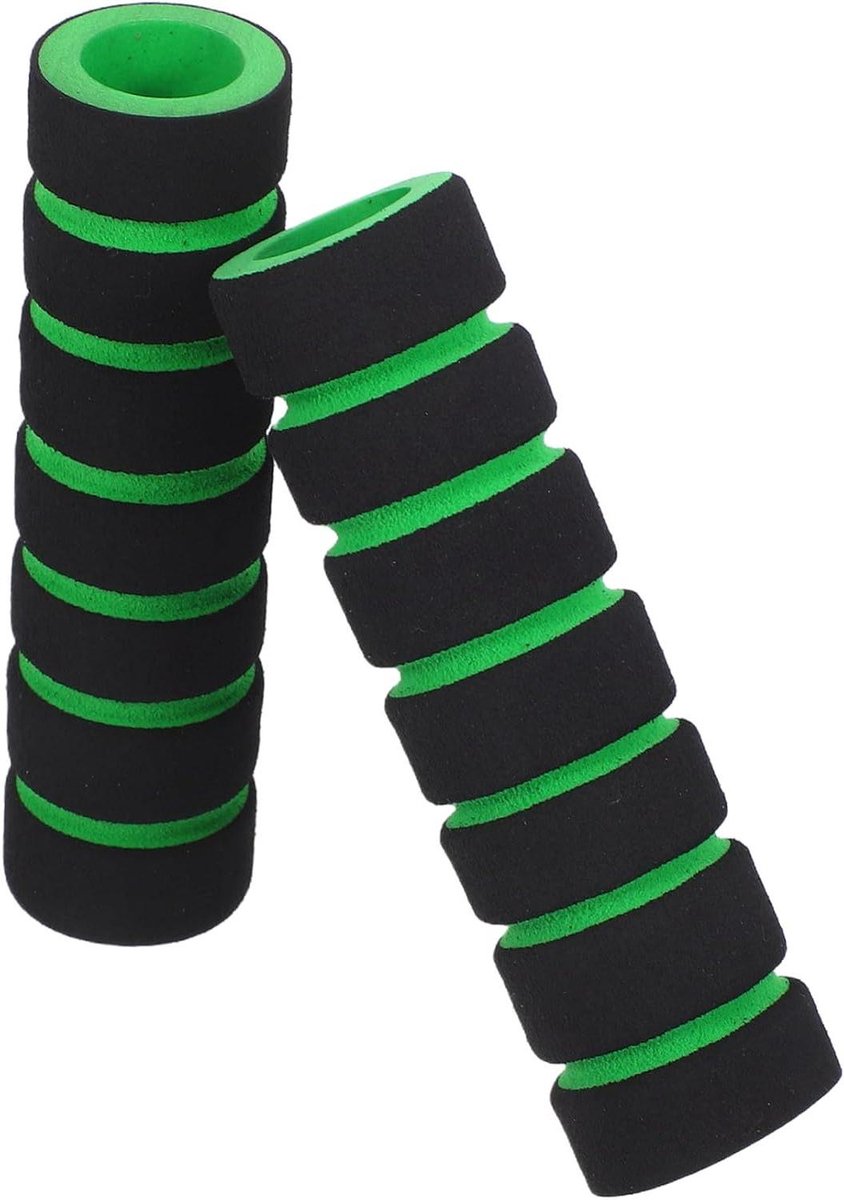Fiets Handvatten - Stuur Handvatten - Comfortabel Fietsen - Schokabsorberend Schuim - 2 stuks - Zwart