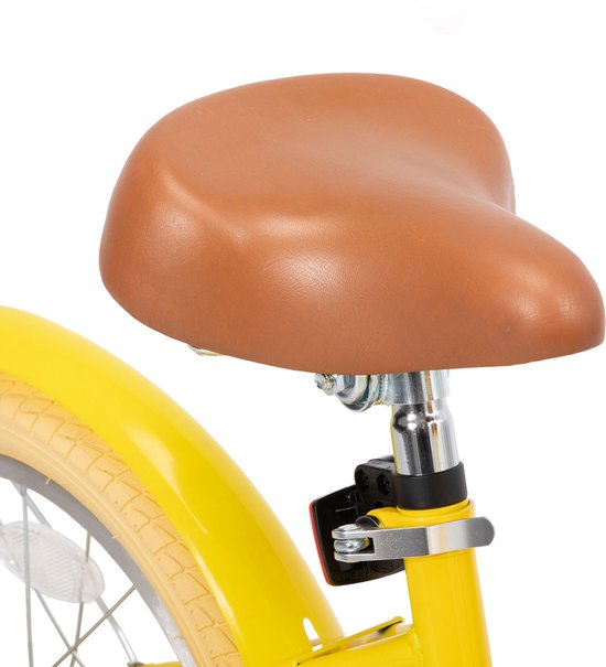 KEANO 12 Inch Kinderfiets voor Meisjes, 3-4 Jaar, 33-41 inch, met Zijwieltjes, Kinderfiets Geel — afbeelding 5