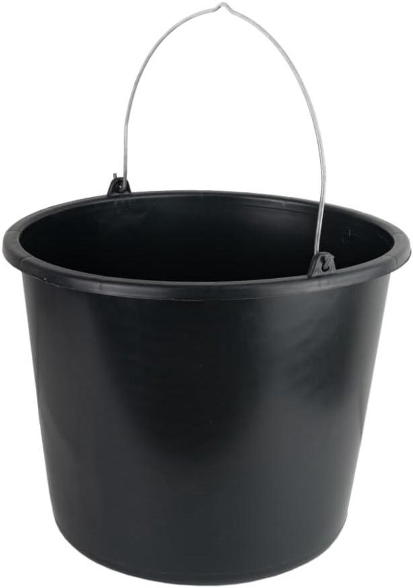 Bouwemmer - Mestemmer Werkemmer - Bouw en tuin - Met schaalverdeling - 5 liter - Grijs