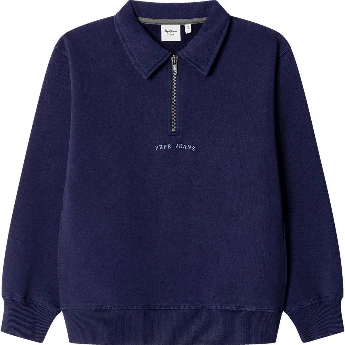 Pepe Jeans Charles Sweatshirt Met Halve Rits Blauw 10 Years Jongen