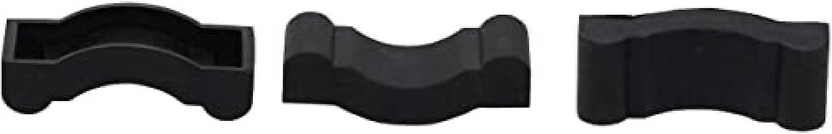 Beschermkap rubber - Assteun paar - Onderstel bok - Ideaal vervangend onderdeel - 10 x 25 cm - Meerkleurig