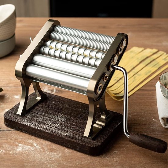 Pastamachine Otello - Keukenmachine - Verse pasta maken - 3 soorten pasta - 150 mm breed - Champagne — afbeelding 3