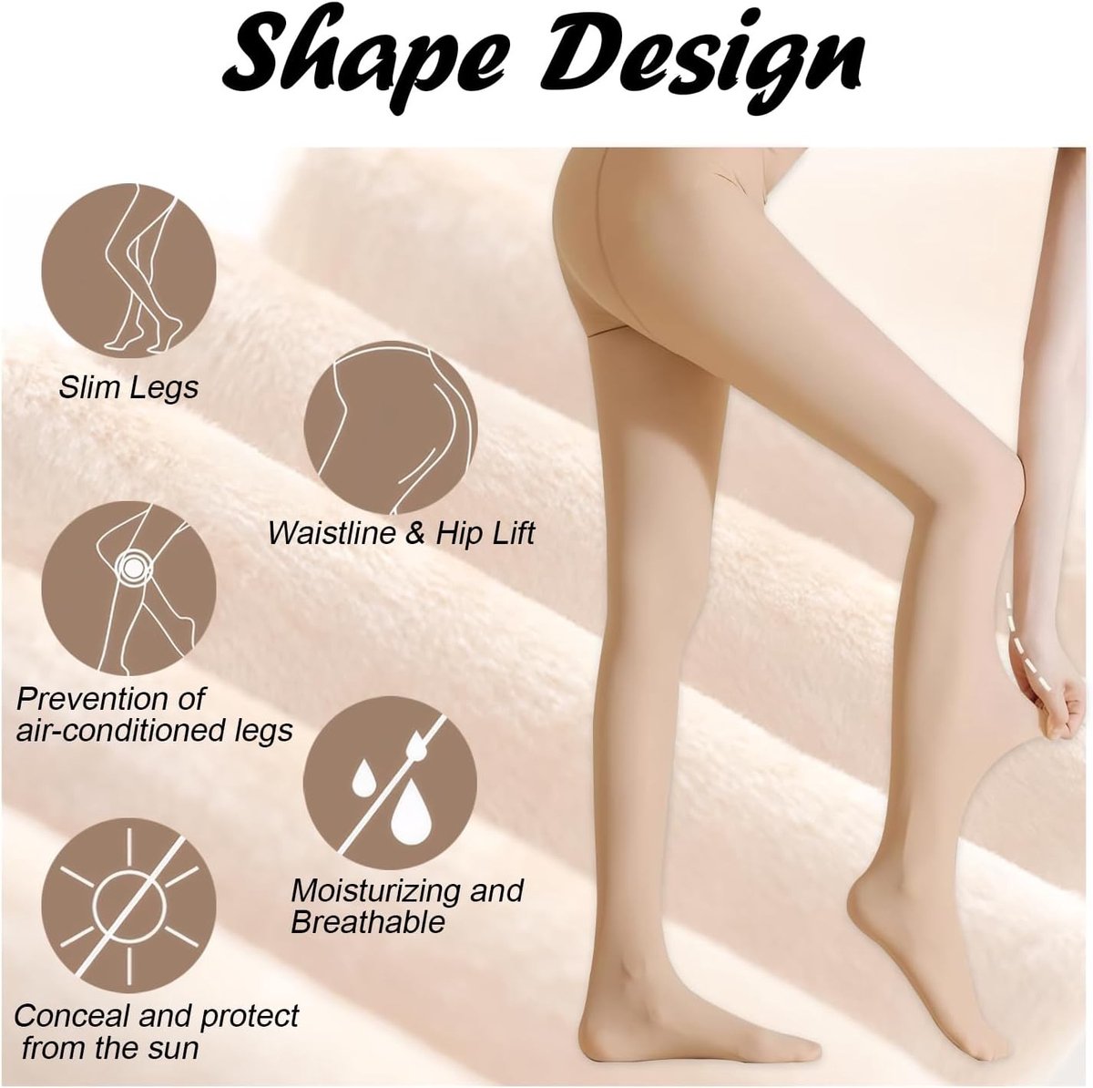 Dikke Thermische Panty’s voor Dames, Warme Fleece Gevoerde Leggings voor de Winter, Hoog Taille en Butt Lifting, Ideaal voor Koude Dagen en Comfortabel Draagplezier (35-75kg)