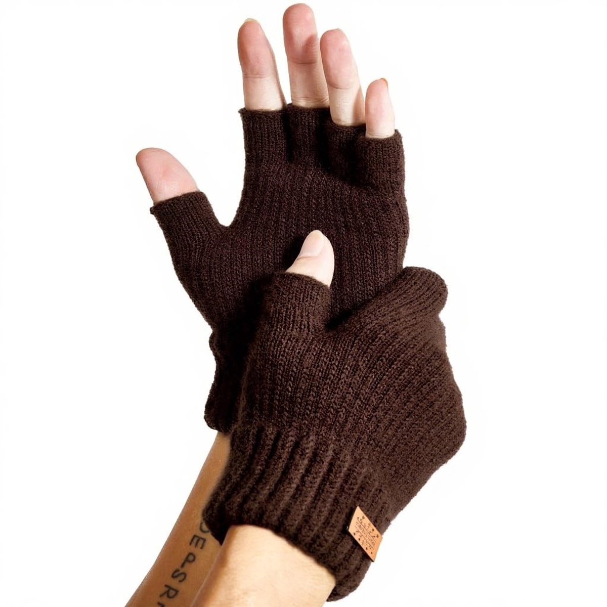 Warme Vingerloze Handschoenen voor Wintergebruik