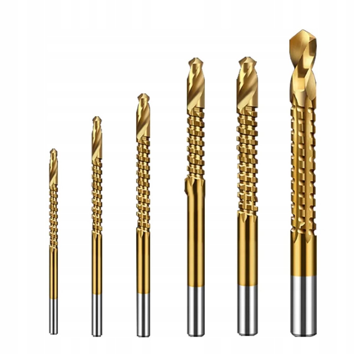 Rosfix Getande Houtboren Set - 6-delig, RVS, 1/4" Schacht - Ø3–8 mm - Voor Boormachine