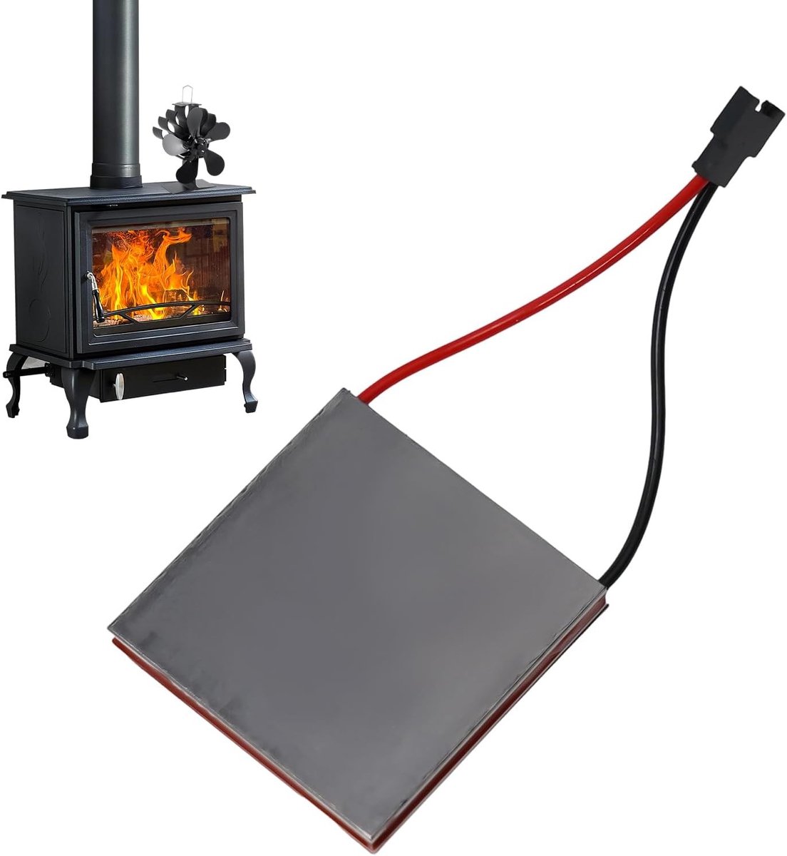 SnelShoppen - Stove Fan Generator Thermoelectric Power Generator voor Kachel, Vervangende Motor voor Haardventilator, Hoge Efficiëntie, Koper, Ideaal