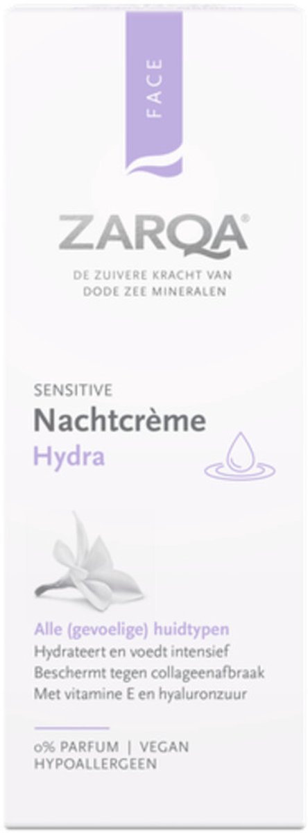 Zarqa Hydra Nachtcrème - 2 x 50 ml - Voordeelverpakking