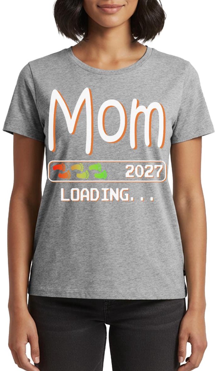 Mom Loading 2027 Premium T Shirt Dames