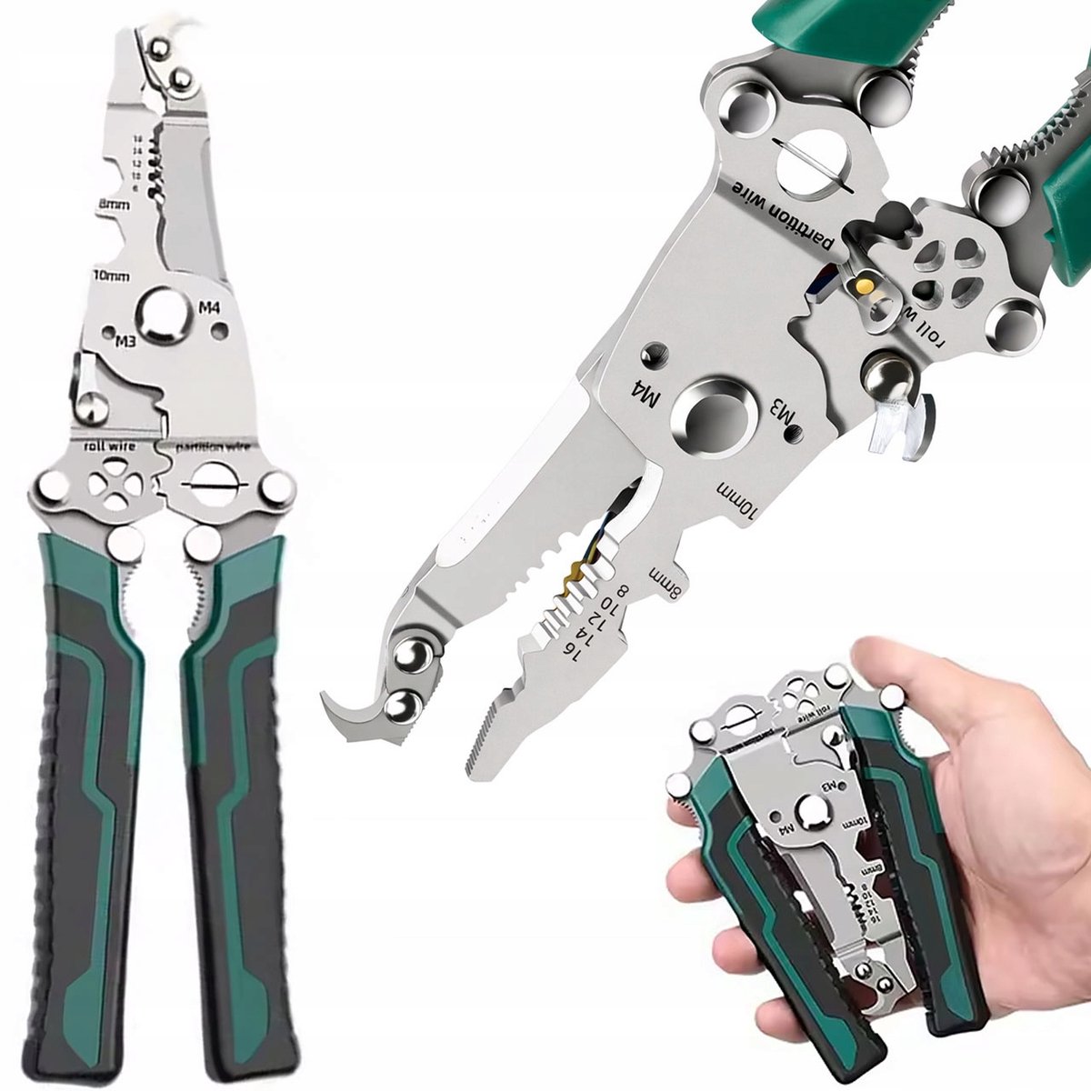 Rosfix ProTool FoldX 13w1 - Multitool Opvouwbaar 13-in-1 - Roestvrij Staal Antislip