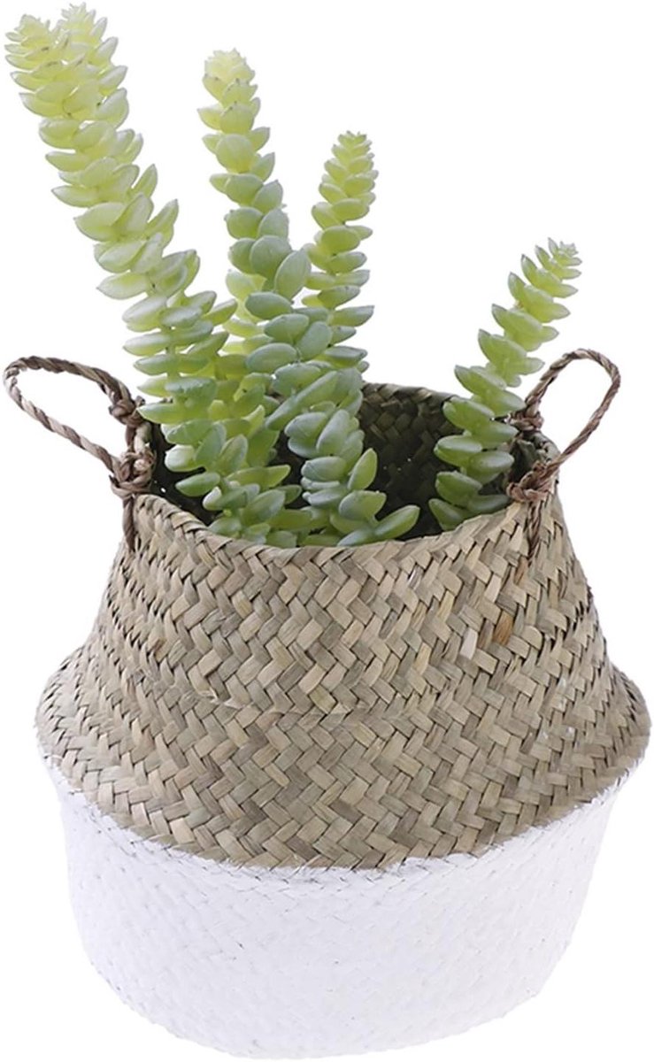 Rieten Bloempot - Rotan Mand - Planten Binnen - Handgemaakt Design - Niet Gespecificeerd - Natuurlijk