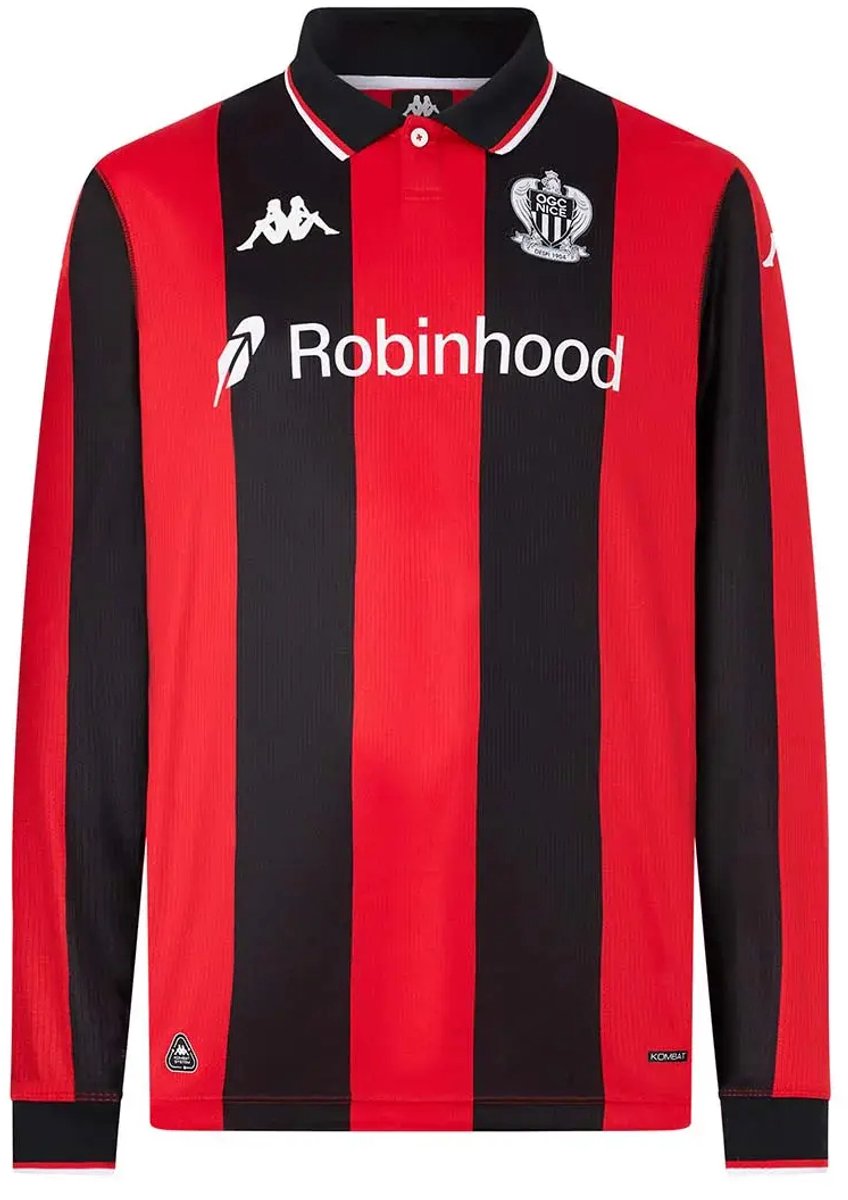 Thuis shirt met lange mouwen OGC Nice 2025/26 Zwart