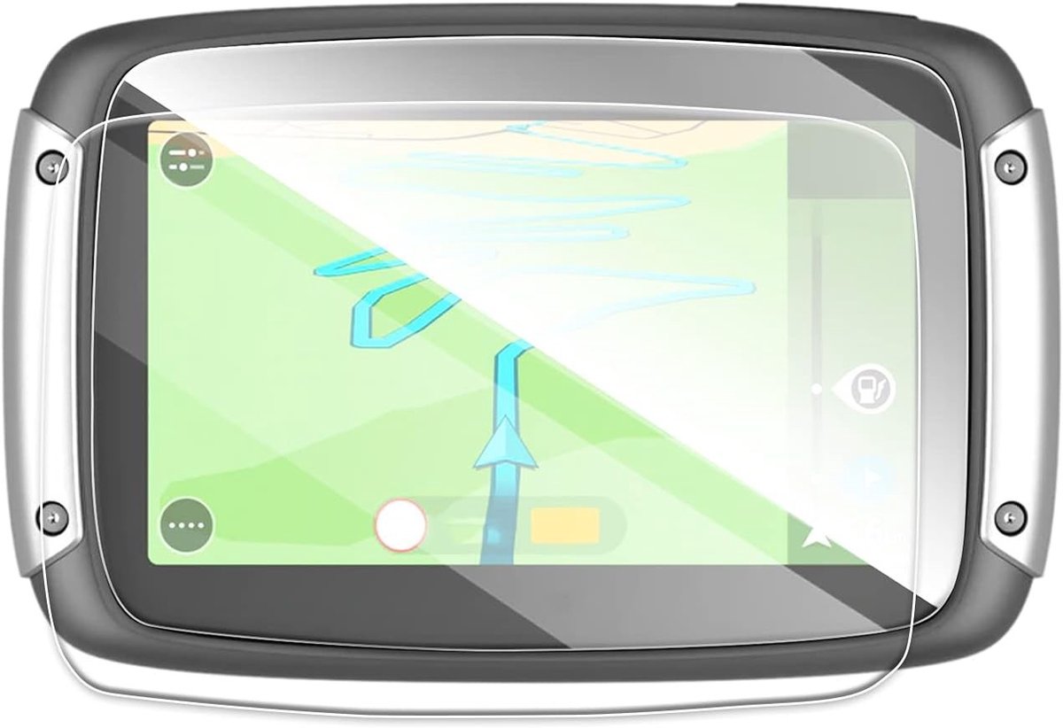 Pack van 2 Navigatie Beschermfilms van Gehard Glas voor Tomtom Rider 40, 410, 400, 450, 550 - 9H Krasbestendige 4.3 Inch GPS Schermbeschermer en Navi Accessoires