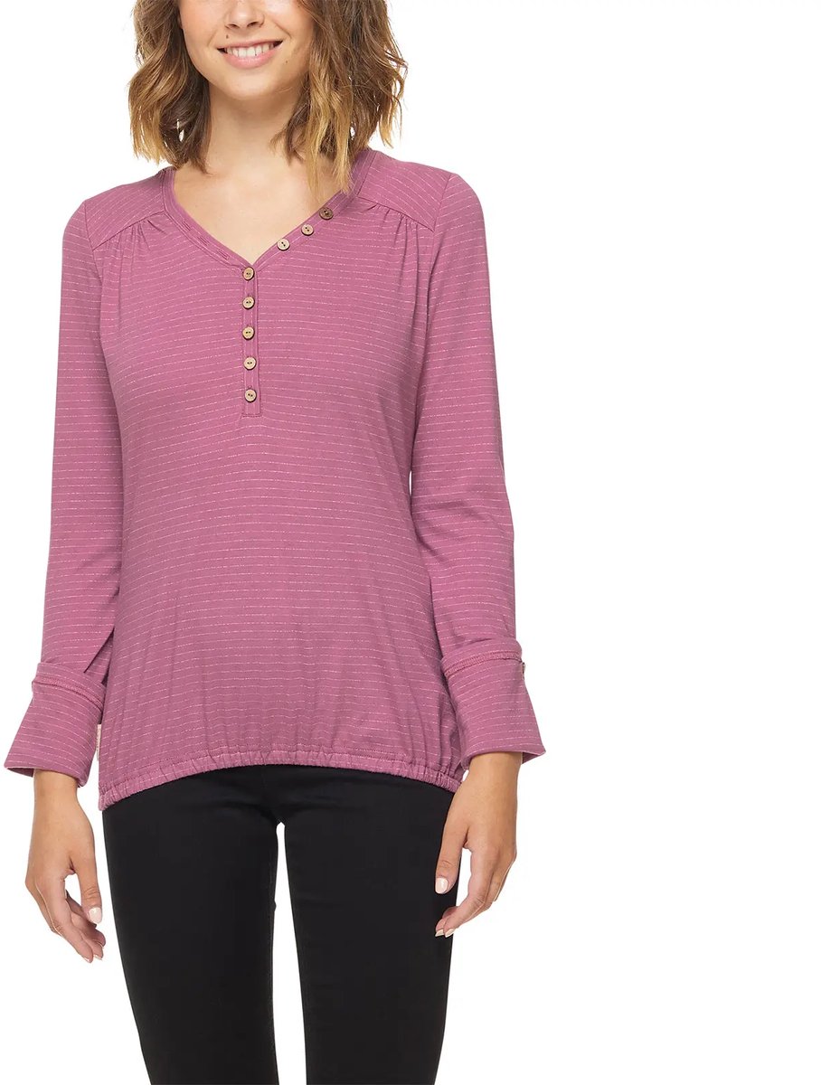 Sustainable Lange Mouwen T-shirt Dames Ragwear Pinch Paars