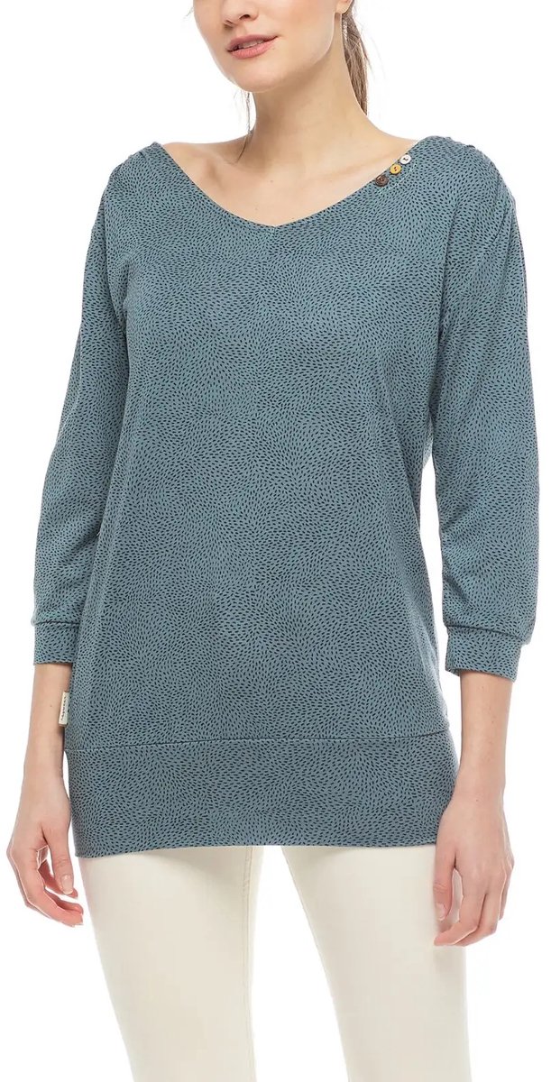 Sustainable Lange Mouwen T-shirt Dames Ragwear Casidy Blauw