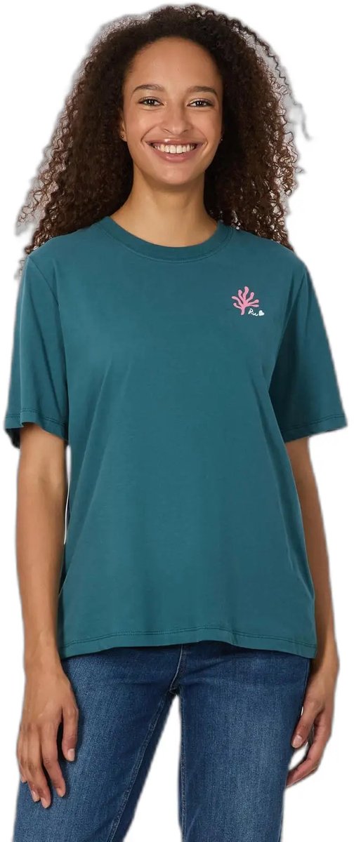 T-shirt dames Ragwear Lemonnia PP Blauw
