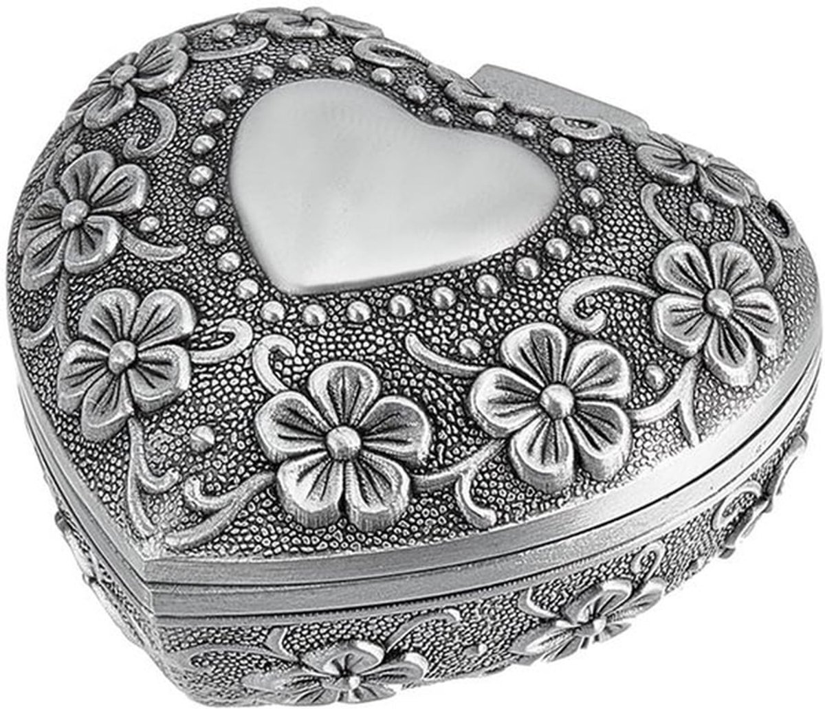 Vintage Hartvormige Juwelendoos voor Sieraden