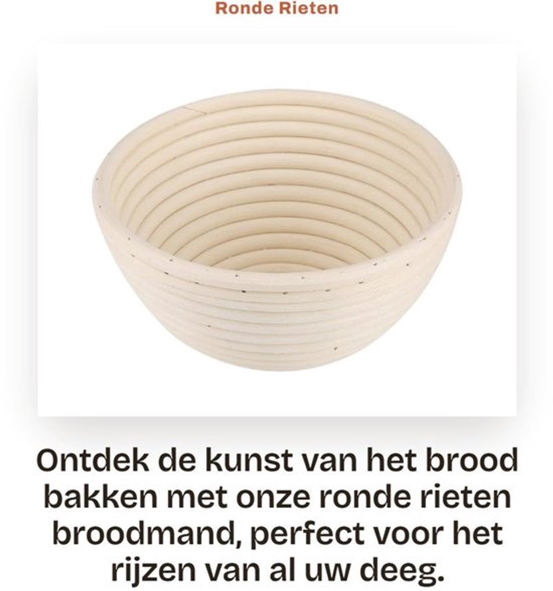Broodmand - Rijsmand - Rieten Mand - 18x9 cm - Natuurlijke Riet - Gezond en Milieuvriendelijk - Broodbewijzermand