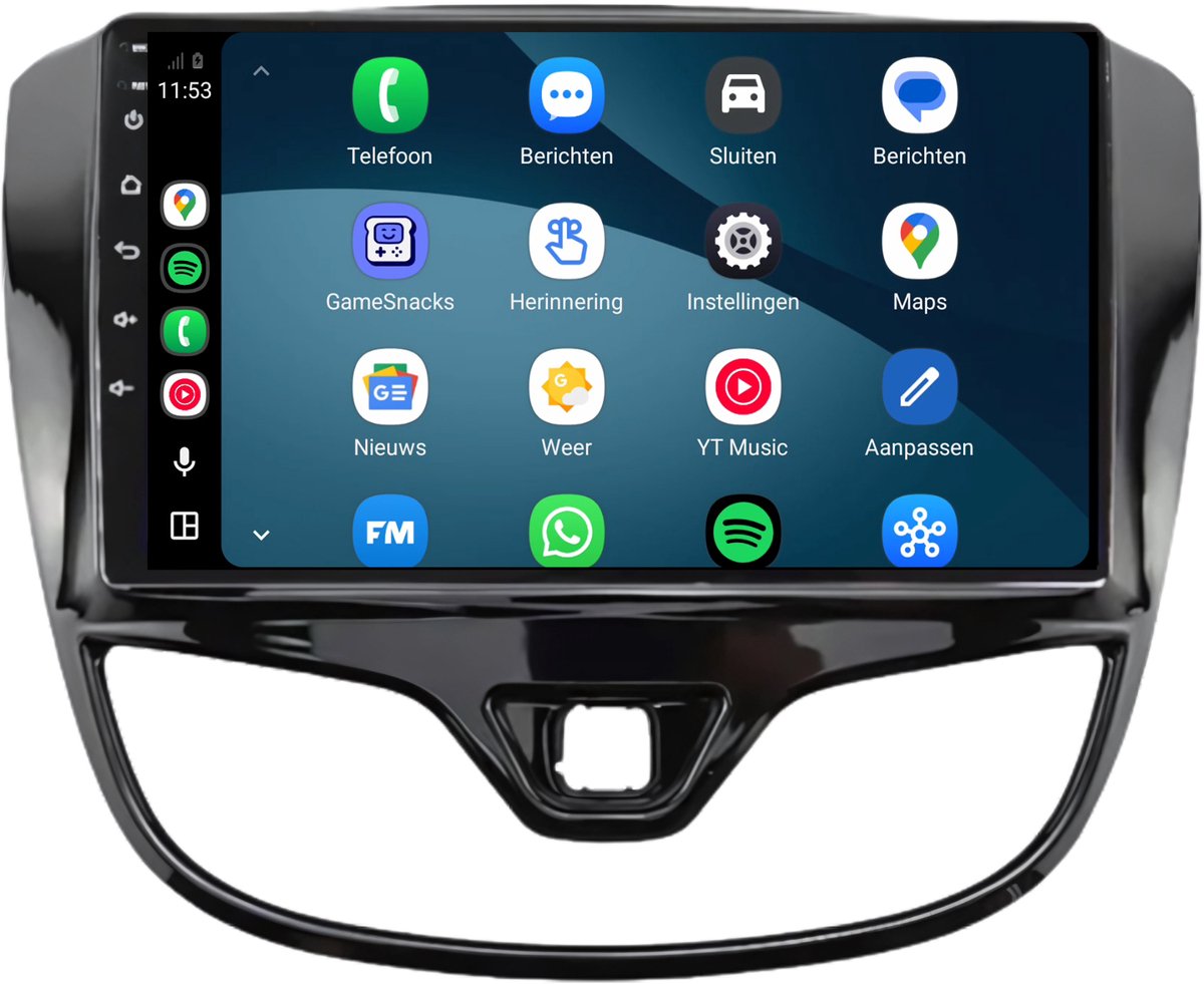 CarPlay autoradio geschikt voor Opel Karl | 2016 t/m 2020 | Cartronix CTX-7018 | 2016 2017 2018 2019 2020 | 9 inch | Android 15 | Draadloos Apple CarPlay & Android Auto | 2GB + 32GB | Bluetooth & Wifi
