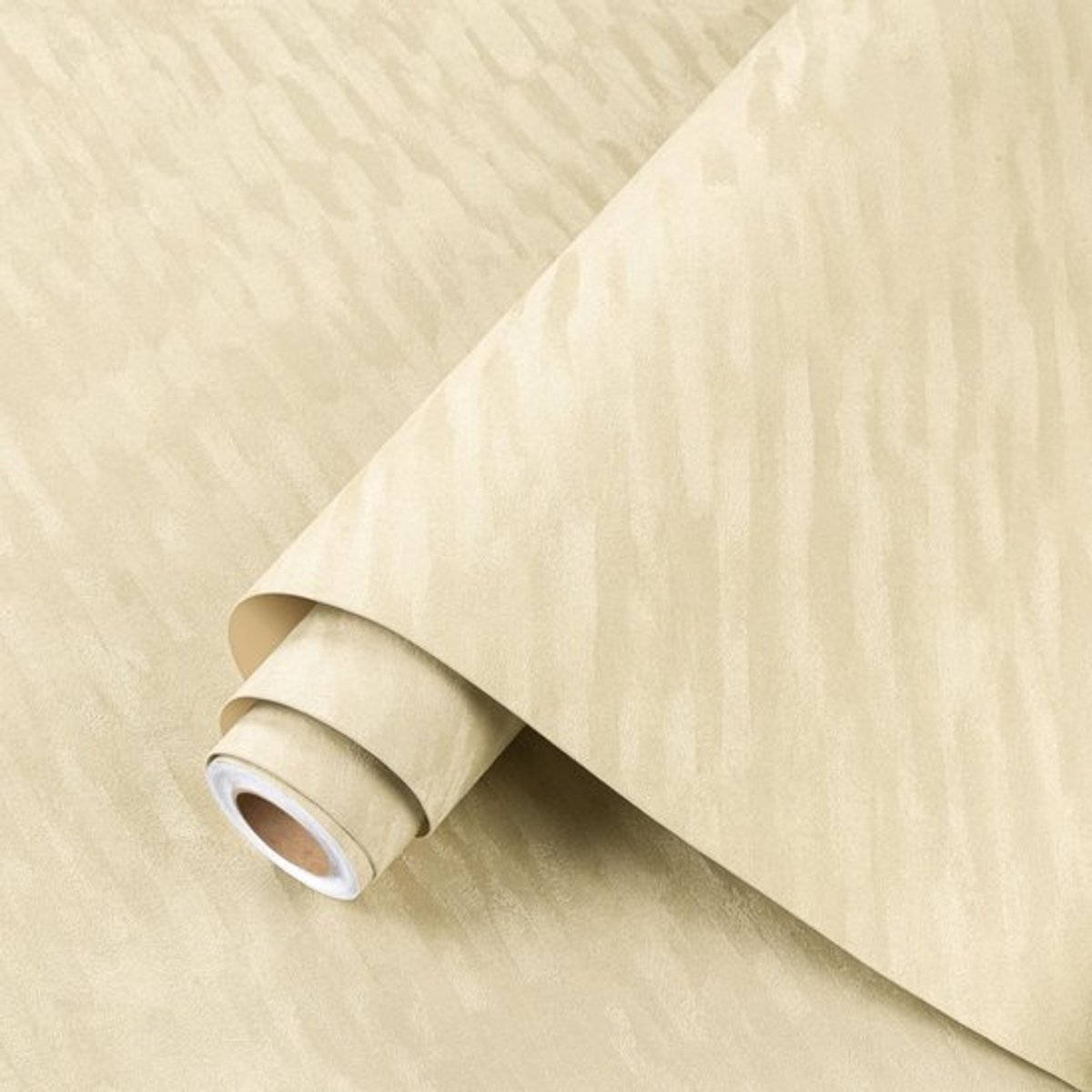 ReWallpaper Beige Zelfklevend behang Fluweelstof Viltfolie voor meubels Knutselen Sieradendoosje 44,5 cm x 2 m Dik fluweelbehang Beige met patroon Twill Gevlokt Stoffenbehang Zelfklevend Vintage