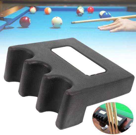 Biljart Keu Rack - Houdt 3 Cues - Biljart Pool Keu Houder - Ondersteuning Beugel - Hoogwaardig Hard Plastic - Ruimtebesparend Accessoire - Biljartkeuhouder — afbeelding 3