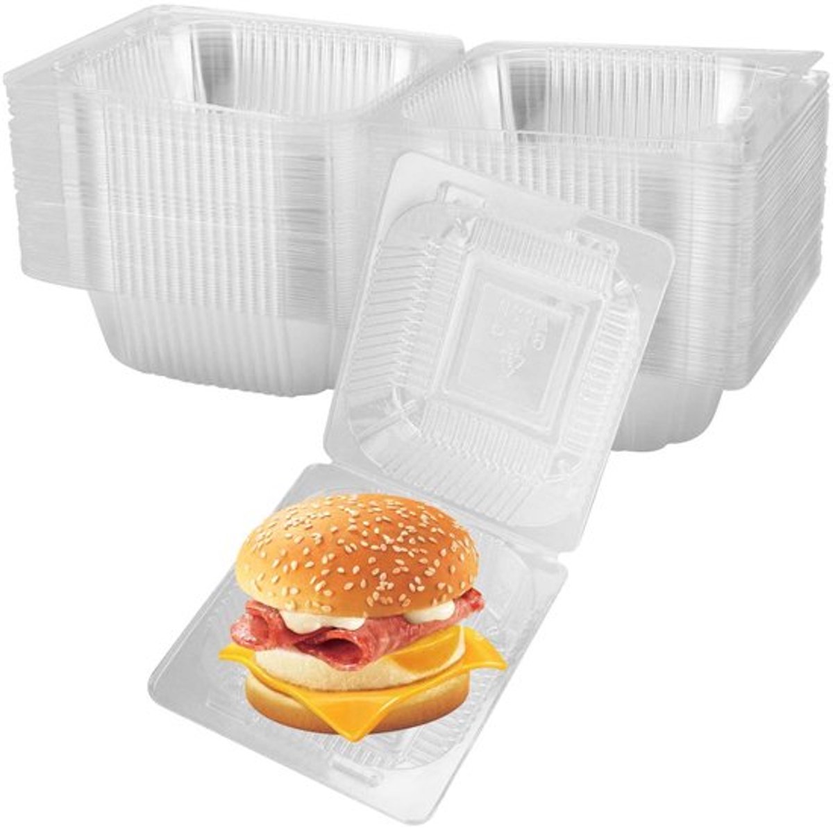 Taartdozen 100pcs - Taartdozen Karton 13.5cm - Transparante Dozen - Verpakking - Opslag - Stapelbaar - Cakecontainers