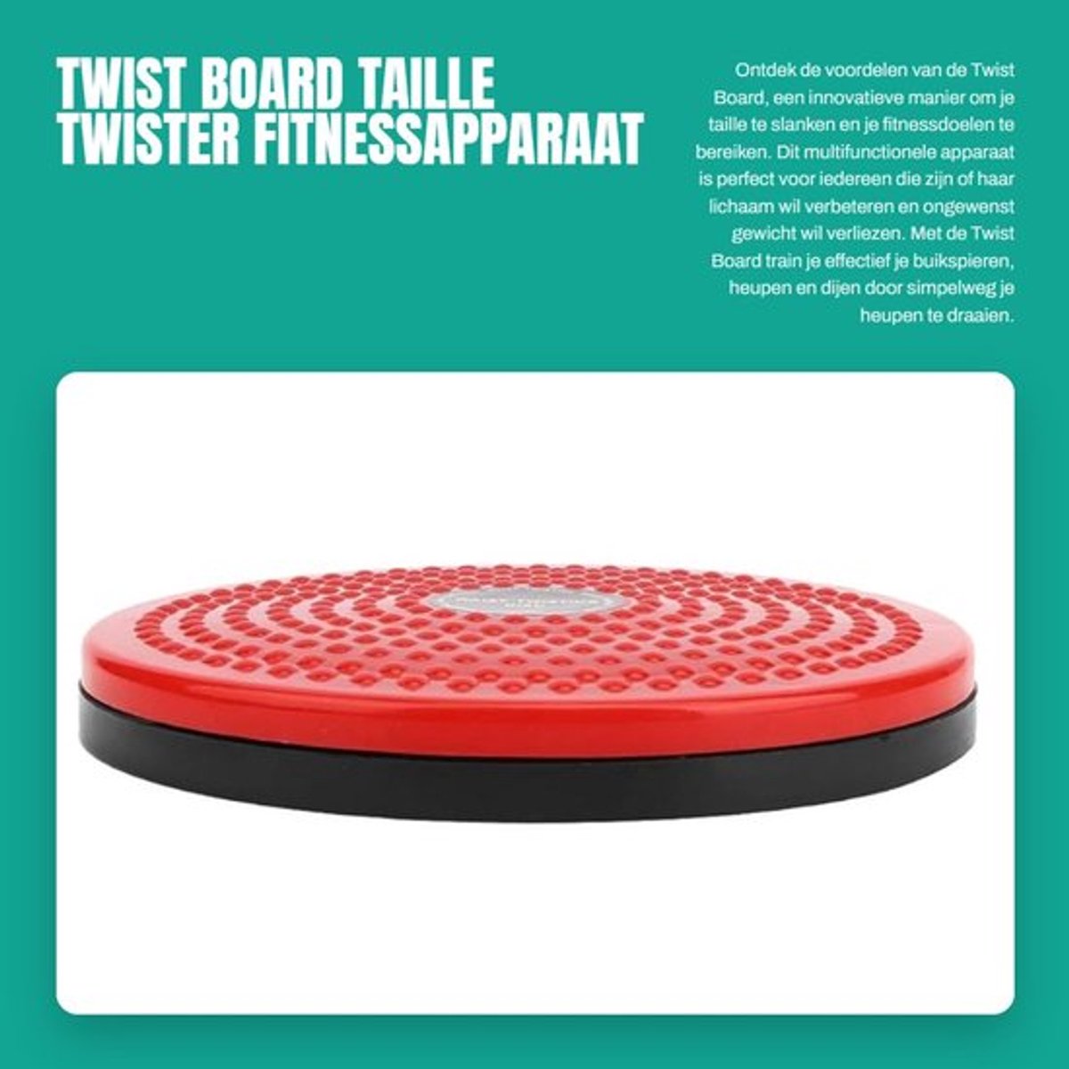 Twist Board Slank en Verstevigt Taille - Multifunctionele Fitnessapparatuur - Balance Board - Indoor Sport - Eenvoudig te Gebruiken - Tailleschijf