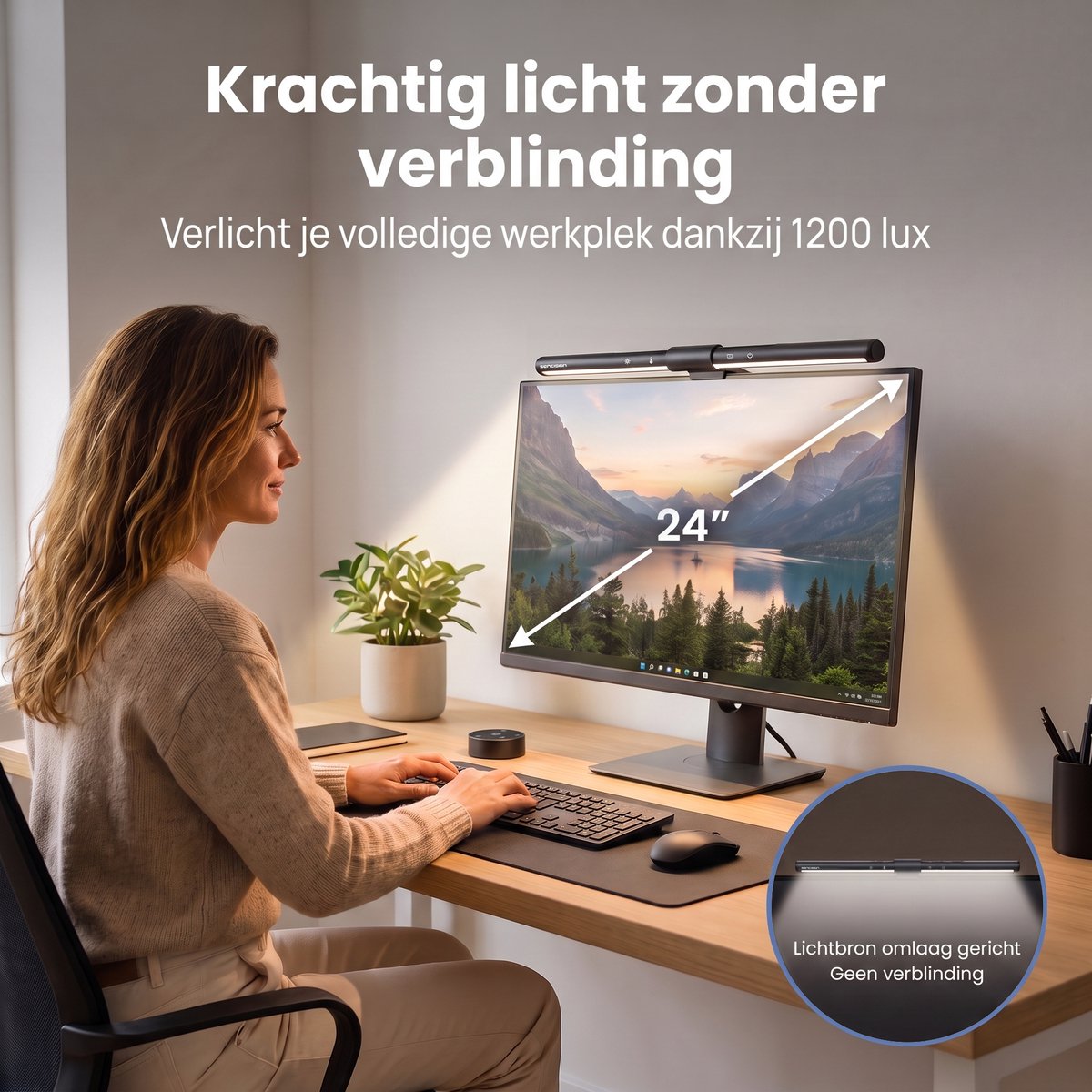 Sencision Monitor lamp met Auto-Dimming - 3000K-6500K thumbnail 6