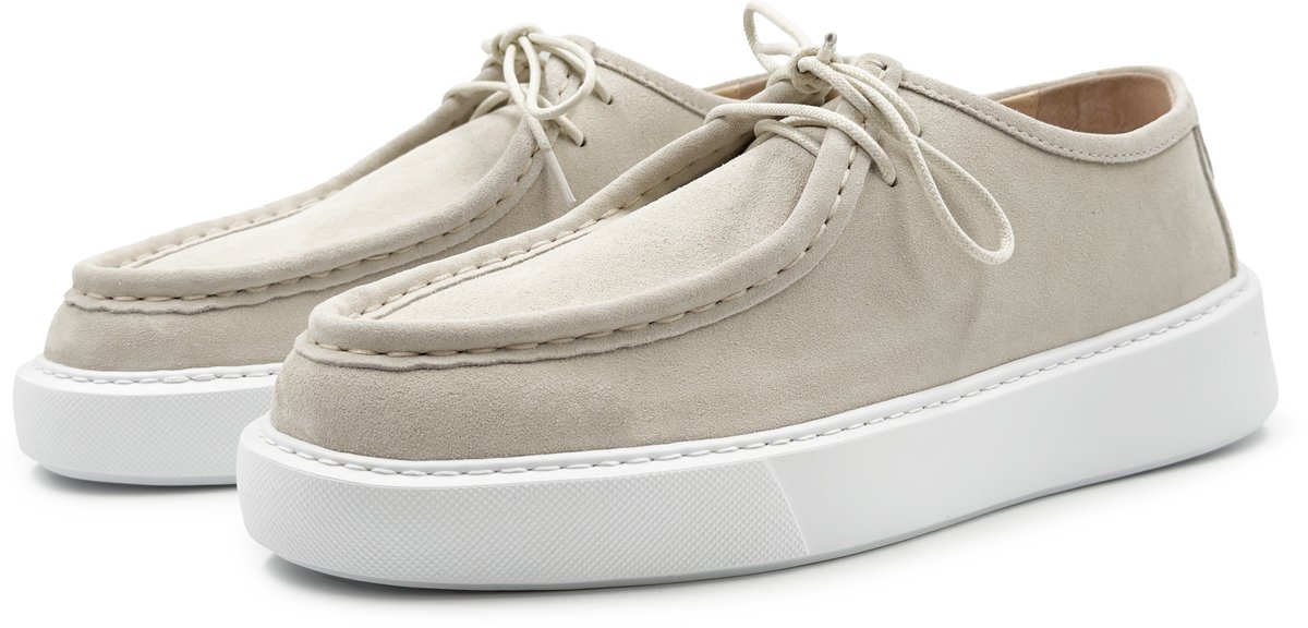 Dutch'D ® Loafers - Instapper - Zand Beige - Luxe - Sportief - Suede leer - Atmos Aura - Maat 44