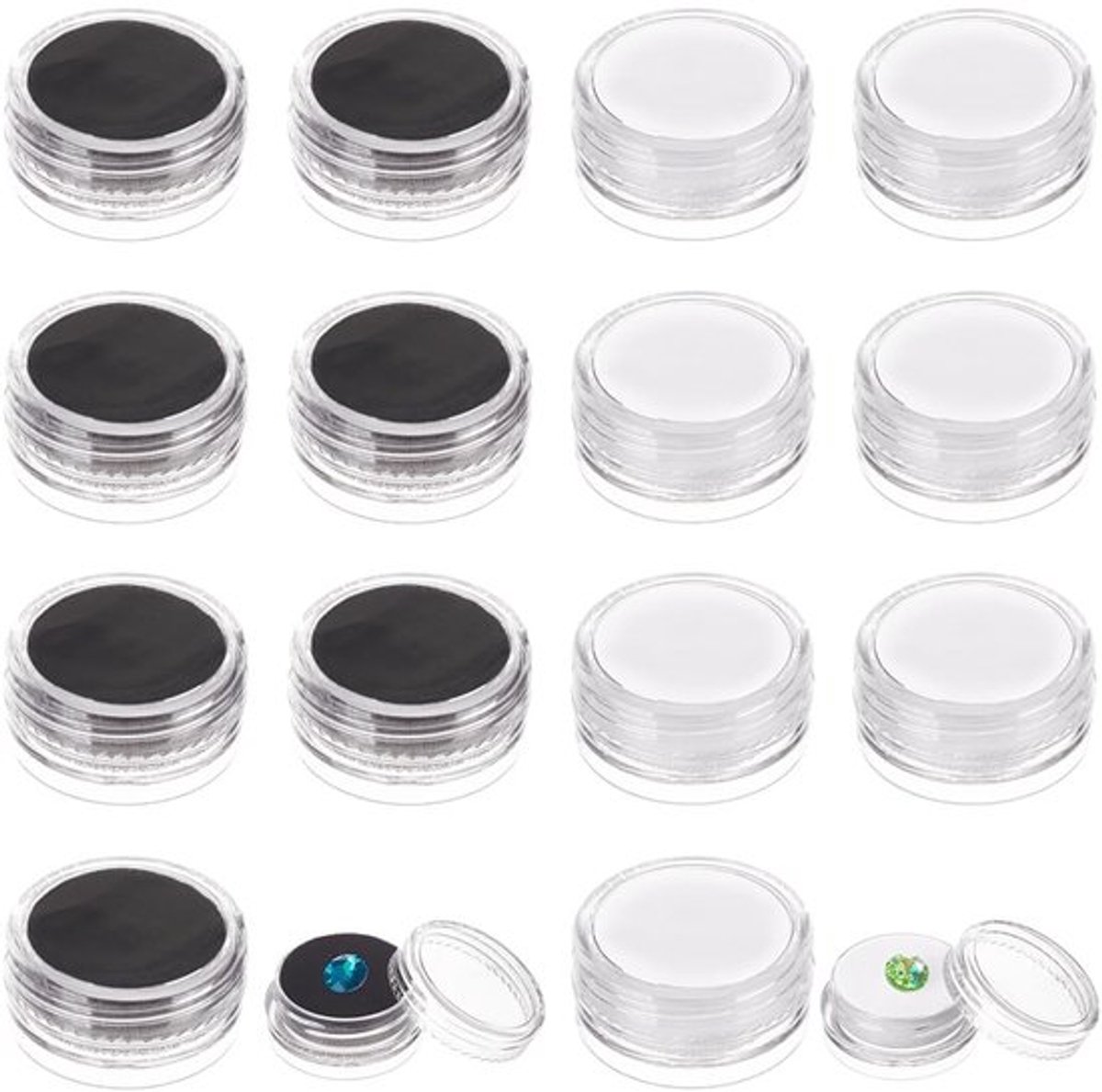 Sieradenbox 20 Stuks - Opbergdoos met Deksel - Transparante Opbergdoos - Klein - Stevig - Voor Sieraden en Verzamelobjecten