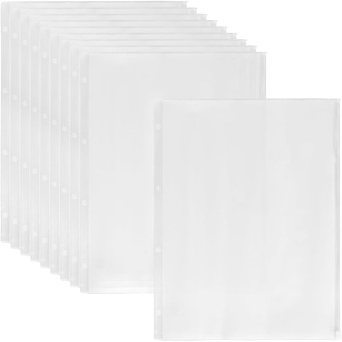 Documentenvakken 40 Stuks - A4 - Plastic - Doorzichtig - Ritssluiting - Flexibel - Geschikt voor Organiseren van Documenten - Documentenmap