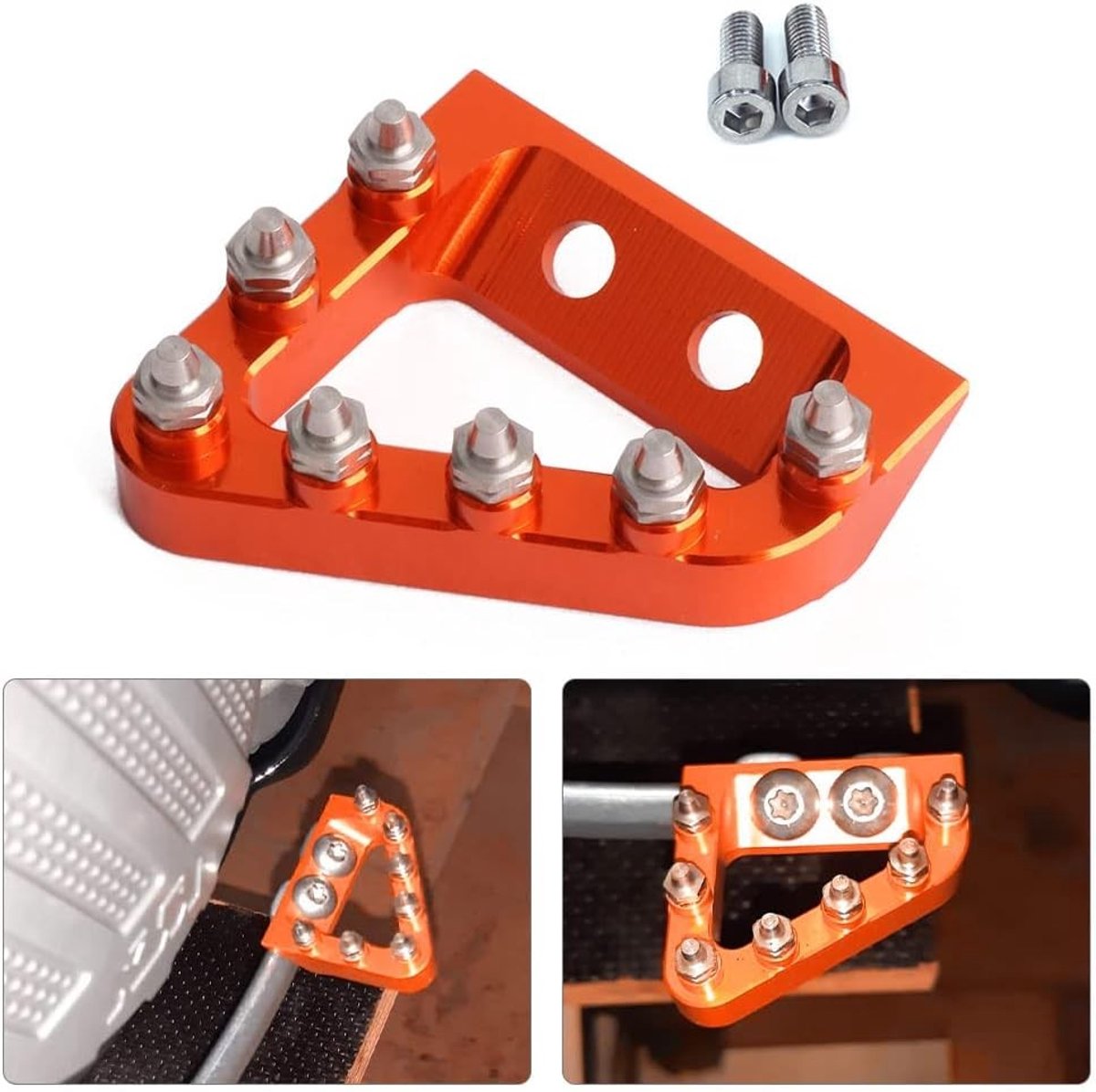 Achterrempedaal voor Dirtbikes - CNC Aluminium Trapje voor 125 150 250 300 350 450 500 SX SXF EXC XCW XCF - Verbeterde Grip en Duurzaamheid