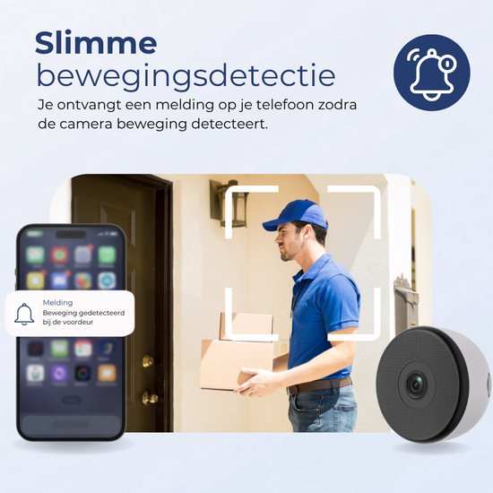 WB Goods Raamcamera - Raamcamera Binnen naar Buiten - Bewakingscamera - 2K HD 3MP - Met Nachtzicht - Security Camera - Met WiFi en APP - Babyfoon — afbeelding 3