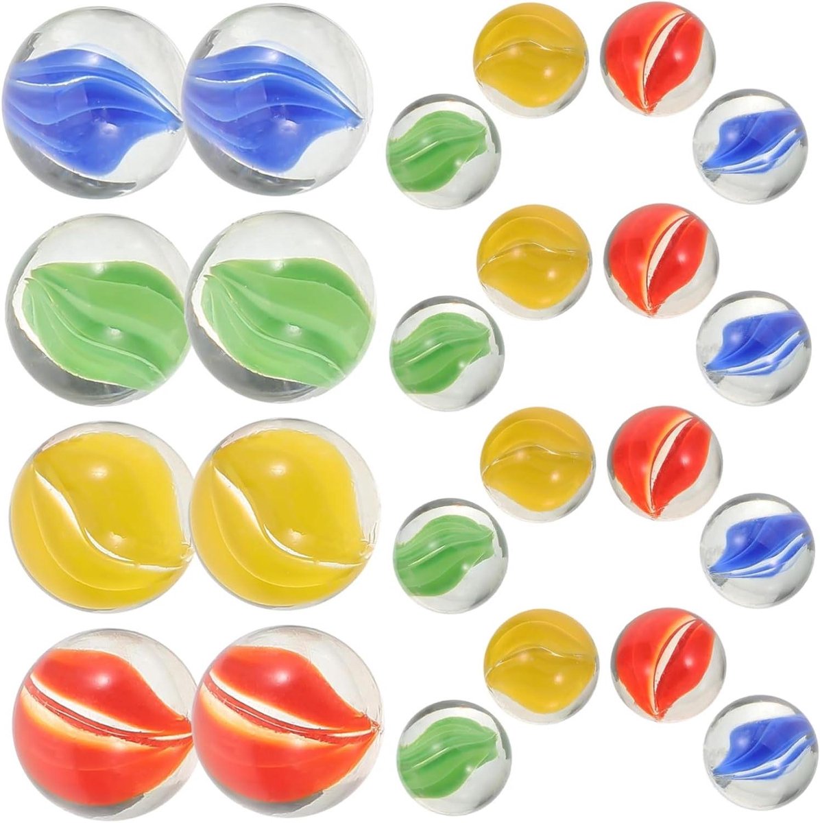 Glazen Knikkers - Decoratie Bollen - Tuin Decoratie - Trek Vlinders Aan - 200 Stuks - Multicolor