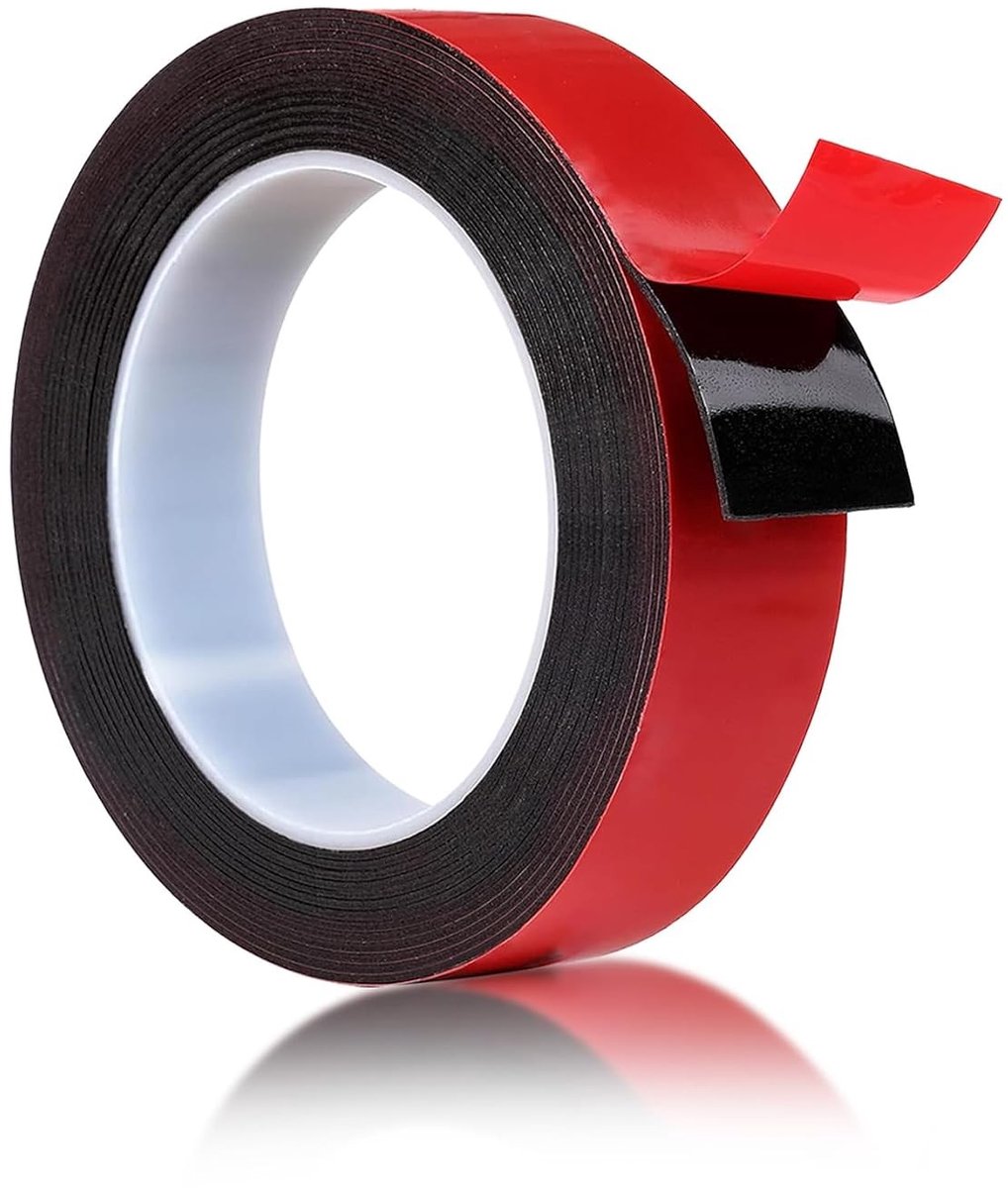 Extra sterke dubbelzijdige tape, 5m x 25mm, waterdicht en hittebestendig, ideaal voor auto, huis, kantoor en buitengebruik, sterke kleefkracht voor diverse toepassingen
