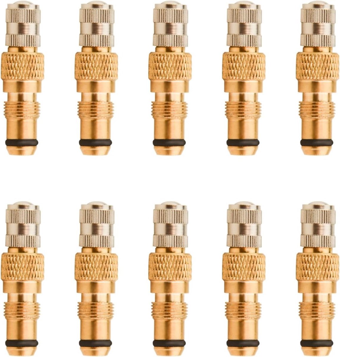 10 stuks messing ventielshafts voor tractorbanden, vervangingsventielen voor landbouwvoertuigen en machines, geschikt voor TR218A TR618A CH3