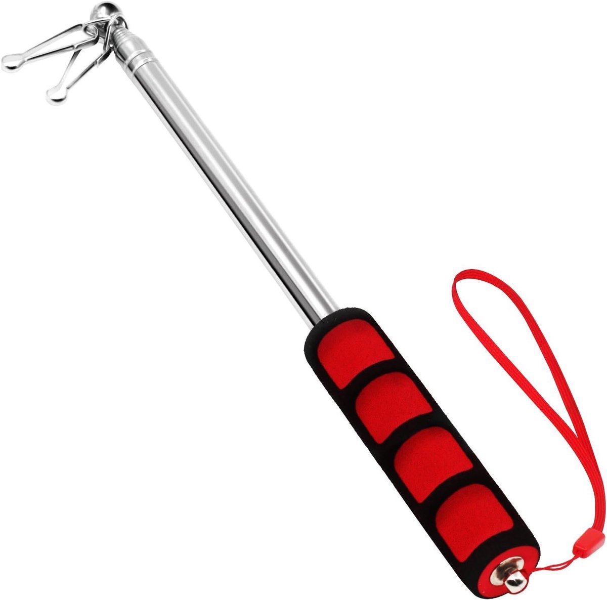 Telescopische Vlaggenmast - Uitschuifbare Stok Gids - Vlaggen Tonen - Roestvrij Staal - 150 cm - Zilver
