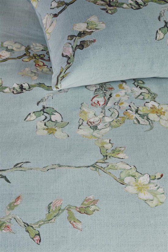 Beddinghouse x Van Gogh Museum Blossom dekbedovertrek - Tweepersoons - 200x200/220 cm - Blauw Grijs van Merkloos — afbeelding 4