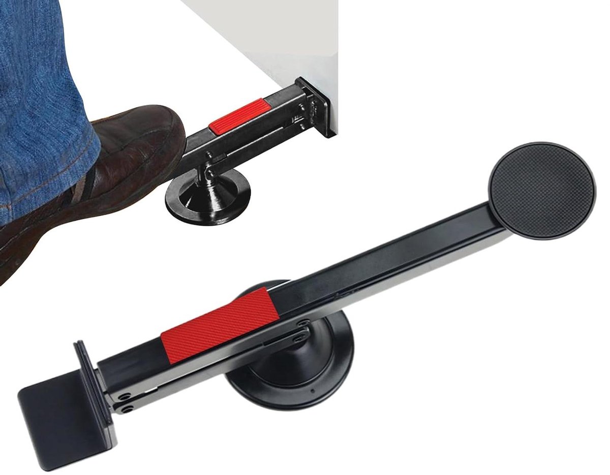 Deur Lifter - Installatiehulp Deur - Deuren Monteren - Voetpedaal Bediening - Tot 100kg - Metaal