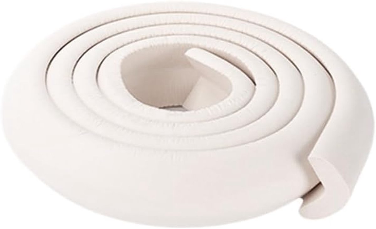 Hoekbeschermers - Randbescherming Tafel - Babykamer Beveiligen - Zachte Hoge Dichtheid - 200 cm - Wit
