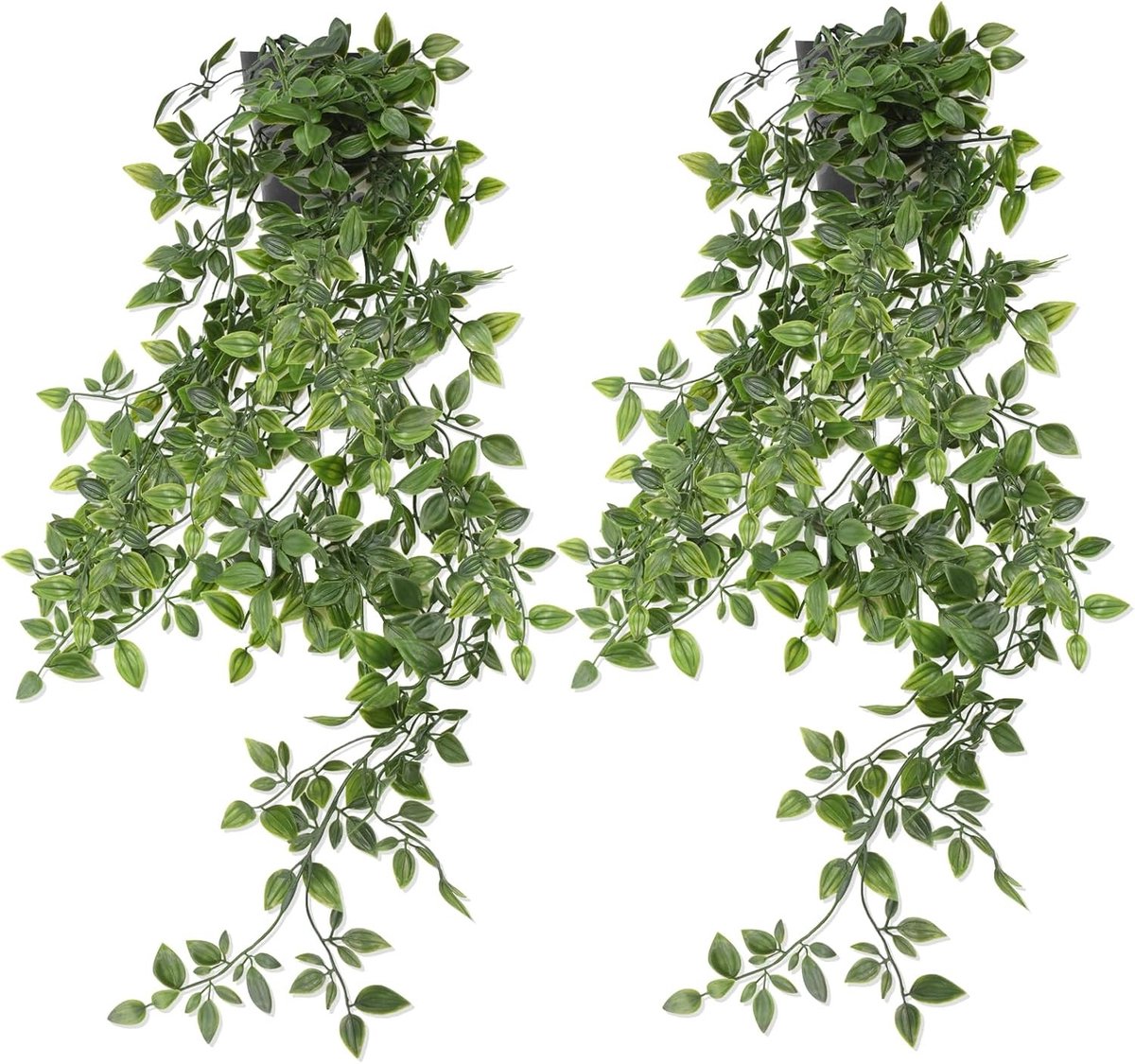 Kunstvetplanten met pot - Groen - 85 cm - Gesimuleerde Mandala Hangplanten - Voor Binnen en Buiten