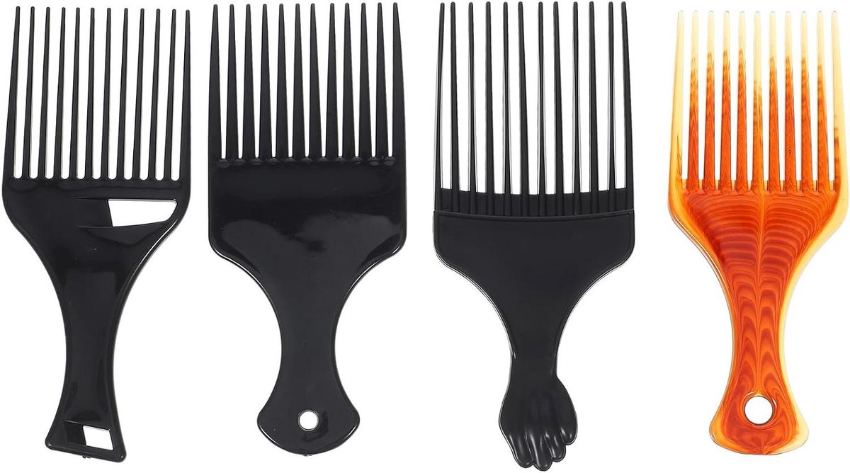 Brede Tanden Kammen - Haarkam Krullend Haar - Haar Styling - Lichtgewicht Draagbaar Ontwerp - 16-17 cm - Diverse Kleuren