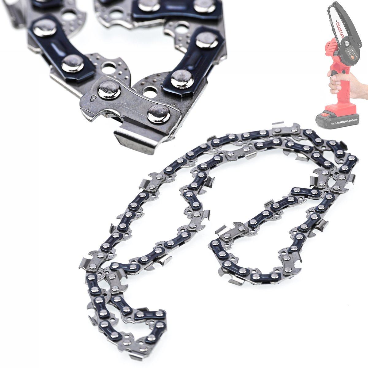 Rosfix Ketting 12" - 65Mn Staal - 3/8" 9,52mm, 45L, 22T, 1,3mm Groef - Voor 12" Kettingzaag - Geschikt voor Shark