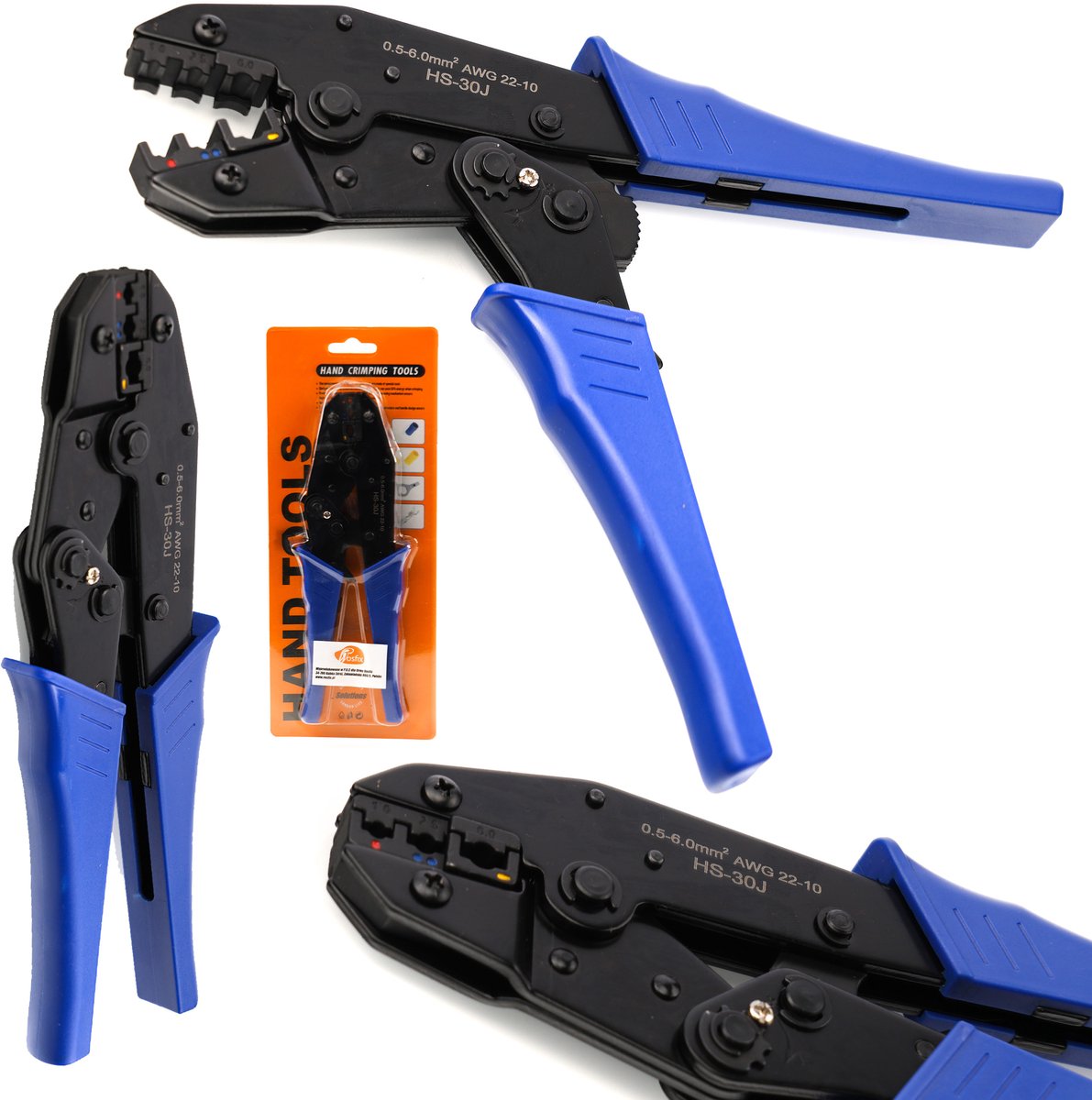 Rosfix Krimptang voor Koushulsjes 0,5–6 mm - Ergonomisch met Vergrendelsysteem
