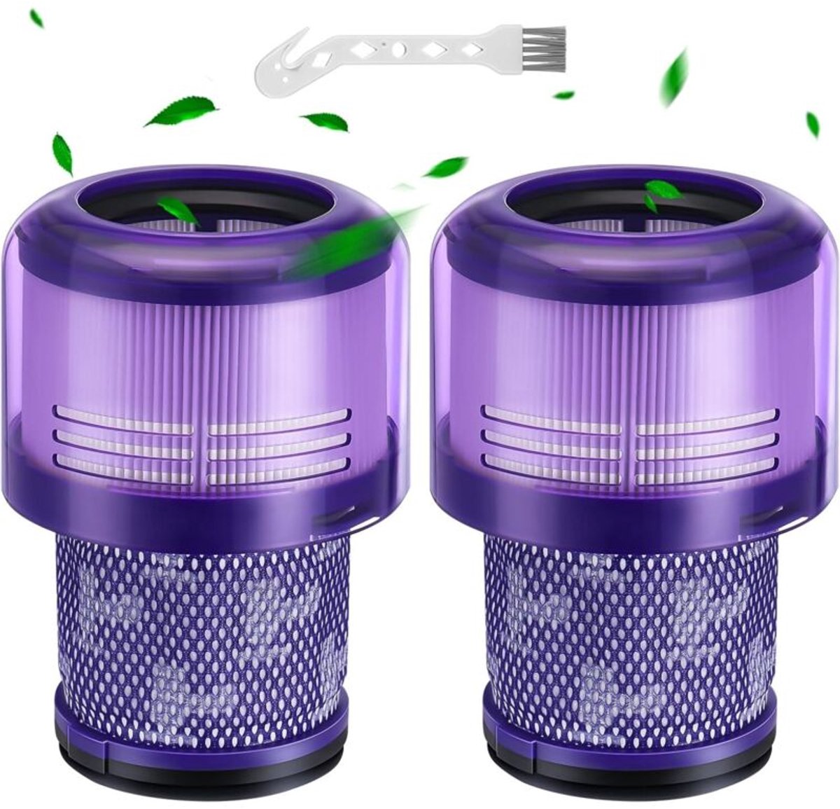 JORAIR - Set van 2 filters voor geschikt voor Dyson V11 draadloze stofzuigers, compatibel met geschikt voor Dyson V11 Animal/Absolute/Torque Drive/Fluffy/Complete Pro V15 Detect SV14 draadloze stofzuigers.