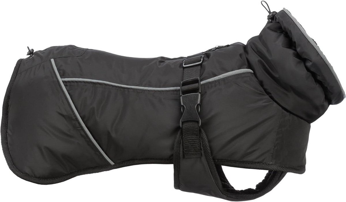 Hondenjas Winter - Honden winterjas - Outdoor Activiteiten - Lichtgewicht Ontwerp - 33 cm - Zwart