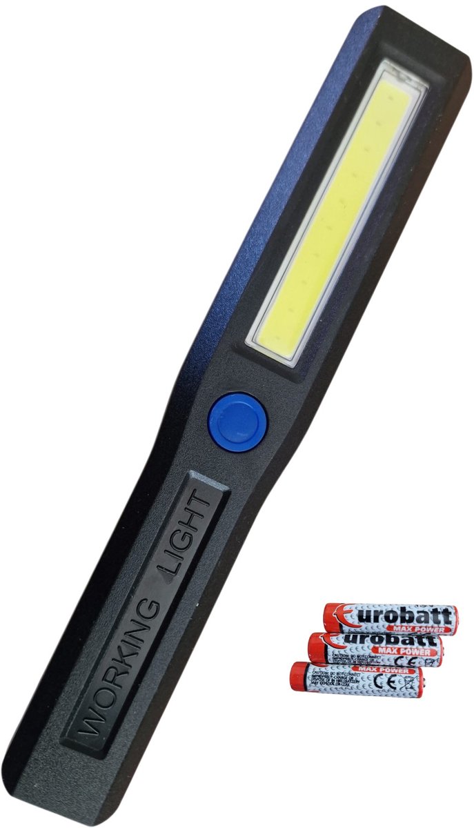 Han-Bar® COB Werkplaatslamp met Magneet – Compact, krachtig en altijd klaar voor gebruik inclusief batterijen