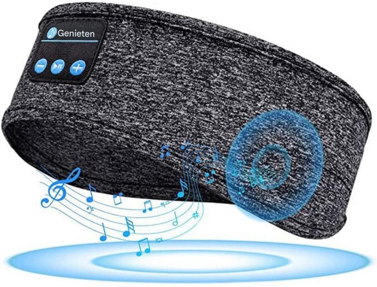 GELLDG Sportkoptelefoon - Draadloze Muziek Headband - Hoge Resolutie Geluid, Lange Batterijduur - Geschikt voor Hardlopen, Yoga, Fitness - Polyester - 27x12x2cm